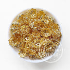 AB Rhinestone Metal Bead Cap fit 16mm Round Beads,Bead Cap,Fancy Bead Cap