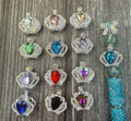 23mm Silver Tone Rhinestone Crown Beads: DIY Bead Project Supply